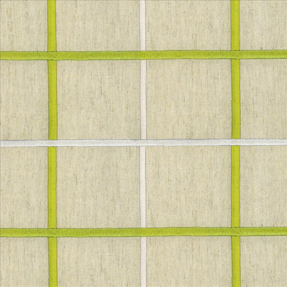 Bixley Plaid Lime by Kasmir Fabric 8002 68% Polyester
21% Linen
11% Cotton
 INDIA Not Tested Horizontal: 6 3/8 inches and Vertical: 6 3/8 inches 55 - Fabric Carolina -