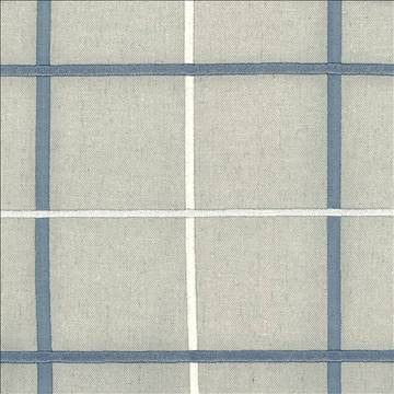 Bixley Plaid Storm Blue by Kasmir Fabric 8002 68% Polyester 21% Linen 11% Cotton INDIA Not Tested H: 6 3/8 inches, V: 6 3/8 inches 55 - Fabric Carolina - Kasmir