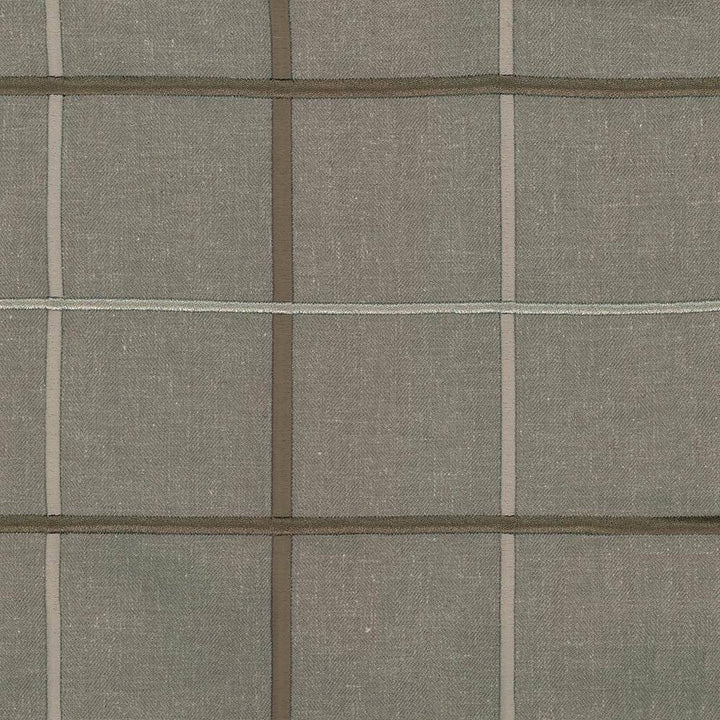 Bixley Plaid Twine by Kasmir Fabric 8002 68% Polyester 21% Linen 11% Cotton INDIA Not Tested H: 6 3/8 inches, V:6 3/8 inches 55 - Fabric Carolina - Kasmir