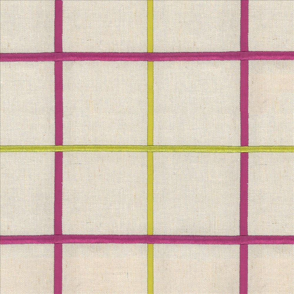 Bixley Plaid Watermelon by Kasmir Fabric 8002 68% Polyester
21% Linen
11% Cotton
 INDIA </p><p>Repeat: Horizontal: 6 3/8 inches and Vertical: 6 3/8 inches 55 - Fabric Carolina -