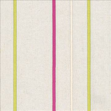 Bixley Stripe Watermelon by Kasmir Fabric 8002 68% Polyester 21% Linen 11% Cotton INDIA Not Tested H: 6 6/8 inches, V: N/A 55 - Fabric Carolina - Kasmir