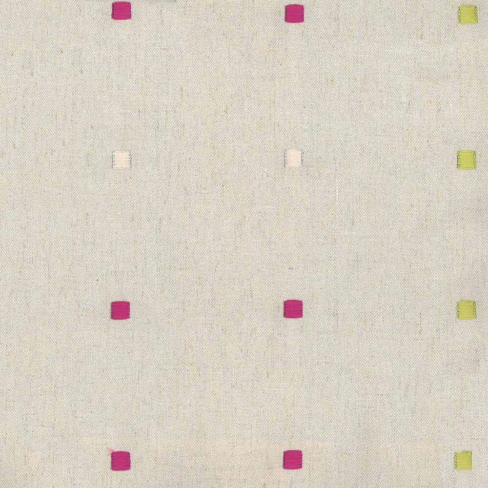 Bixley Watermelon by Kasmir Fabric 8002 68% Polyester 21% Linen 11% Cotton INDIA Not Tested H: 10 2/8 inches, V:9 3/8 inches 55 - Fabric Carolina - Kasmir