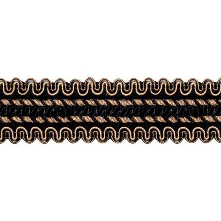 04029 Black by Europatex Fabric Portofino 50% Viscose, 50% Cotton 1.25 inches - Fabric Carolina -