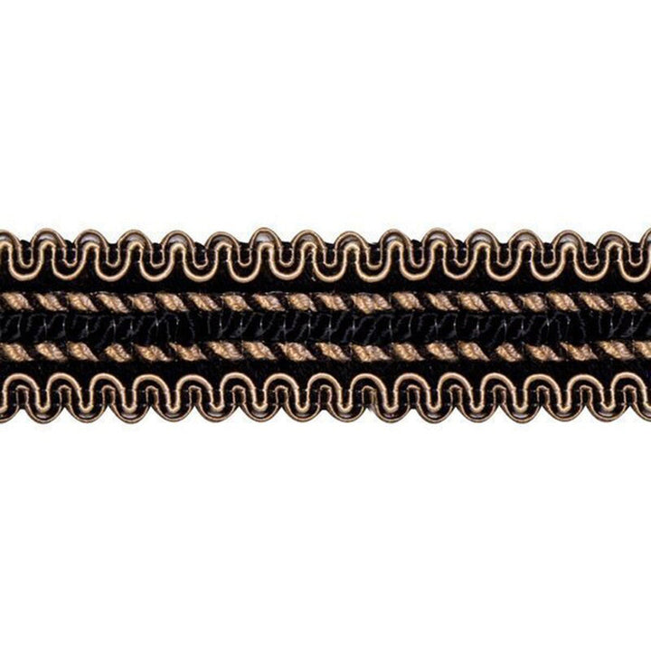 04029 Black by Europatex Designer Fabric Portofino 50% Viscose, 50% Cotton 1.25 inches - Swanky Fabrics -
