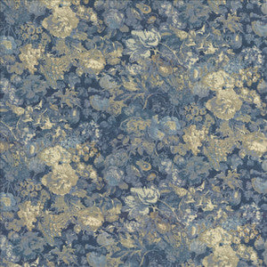 Bleeker Midnight Blue by Kasmir Fabric
