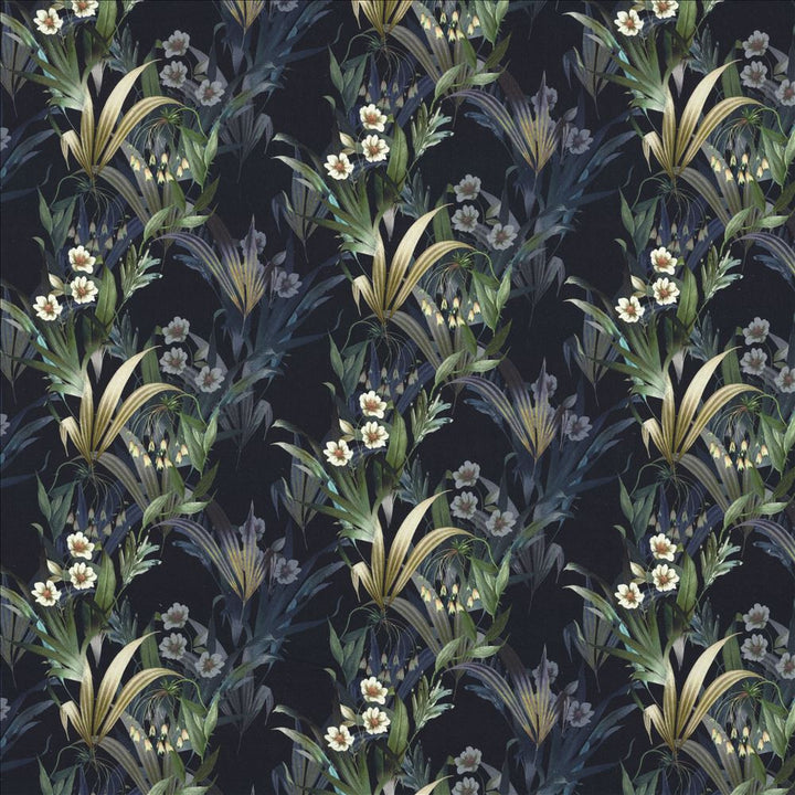 Bloomfield Midnight by Kasmir Fabric 1463 100% Cotton
 SPAIN </p><p>Repeat: Horizontal: 25 inches and Vertical: 12 4/8 inches 54 - Fabric Carolina -
