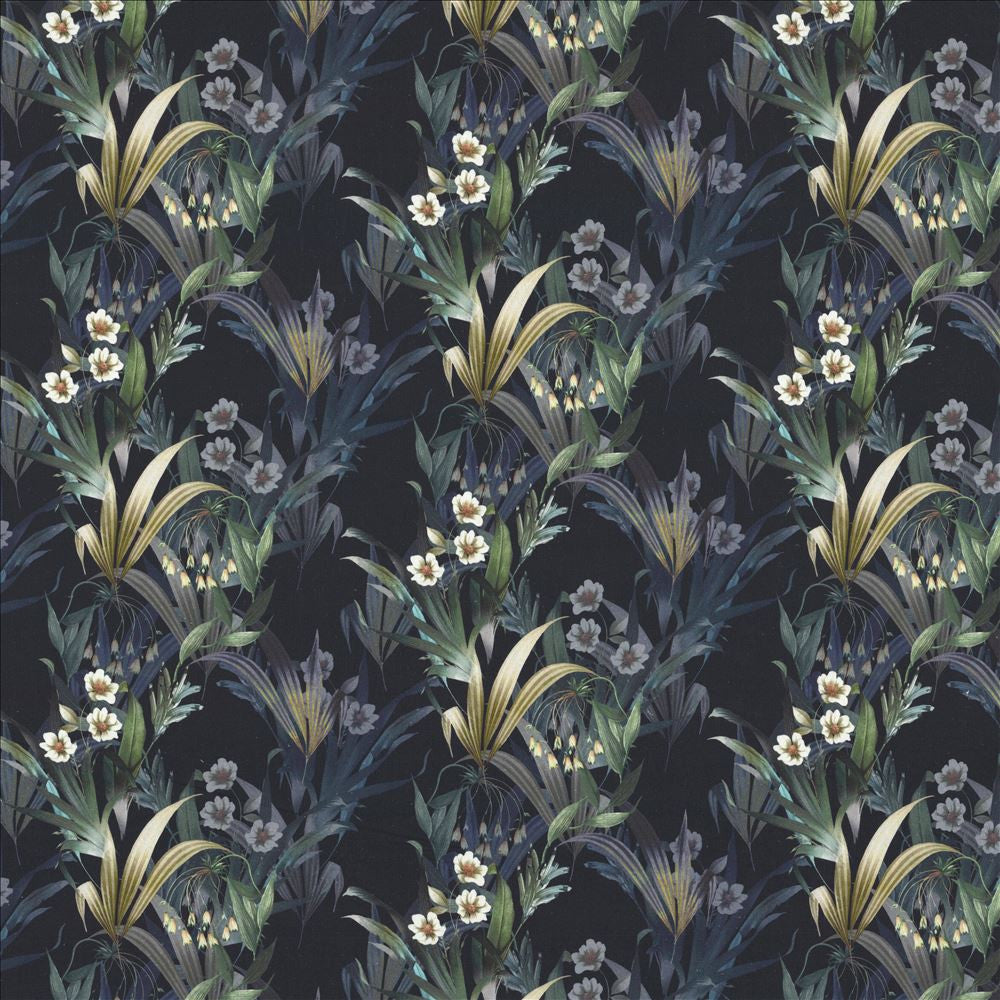 Bloomfield Midnight by Kasmir Fabric 1463 100% Cotton
 SPAIN 14,000 Martindale Cycles </p><p>Repeat: Horizontal: 25 inches and Vertical: 12 4/8 inches 54 - Fabric Carolina -