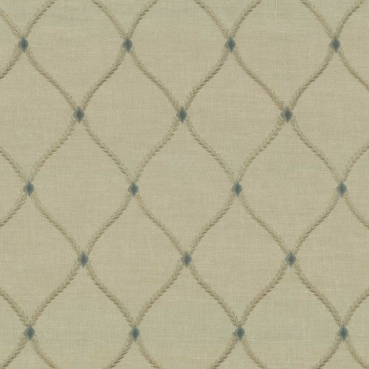 Bluffton Dew by Kasmir Fabric 1442 100% Polyester Embroidery 100% Rayon INDIA 15,000 Wyzenbeek Double Rubs Horizontal: 4 2/8 inches and Vertical: 6 1/8 inches 51 - 55 - Fabric Carolina -