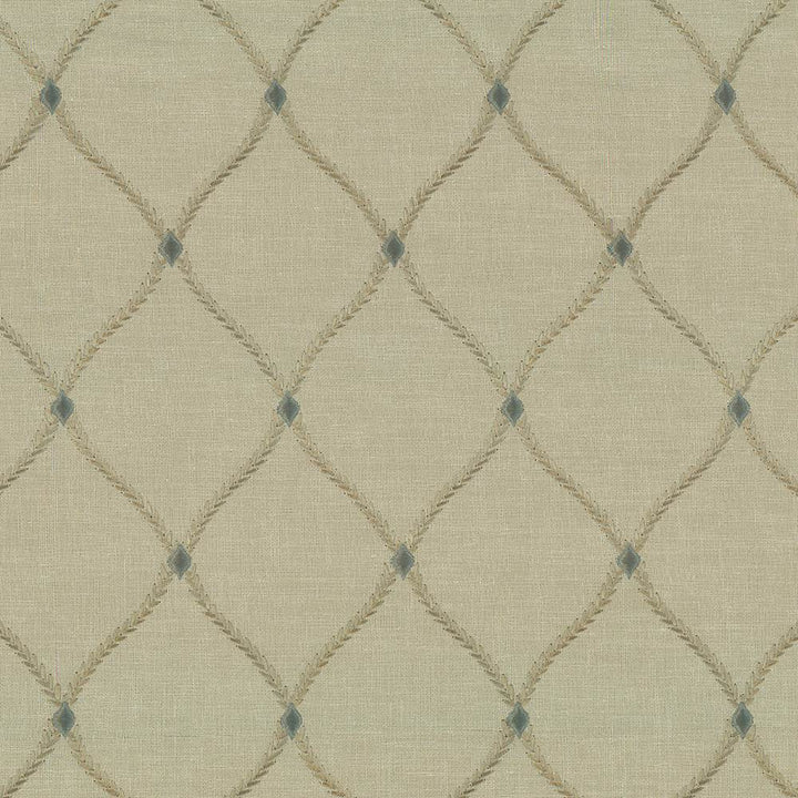 Bluffton Dew by Kasmir Fabric 1442 100% Polyester
Embroidery
100% Rayon
 INDIA </p><p>Repeat: Horizontal: 4 2/8 inches and Vertical: 6 1/8 inches 51 - 55 - Fabric Carolina -