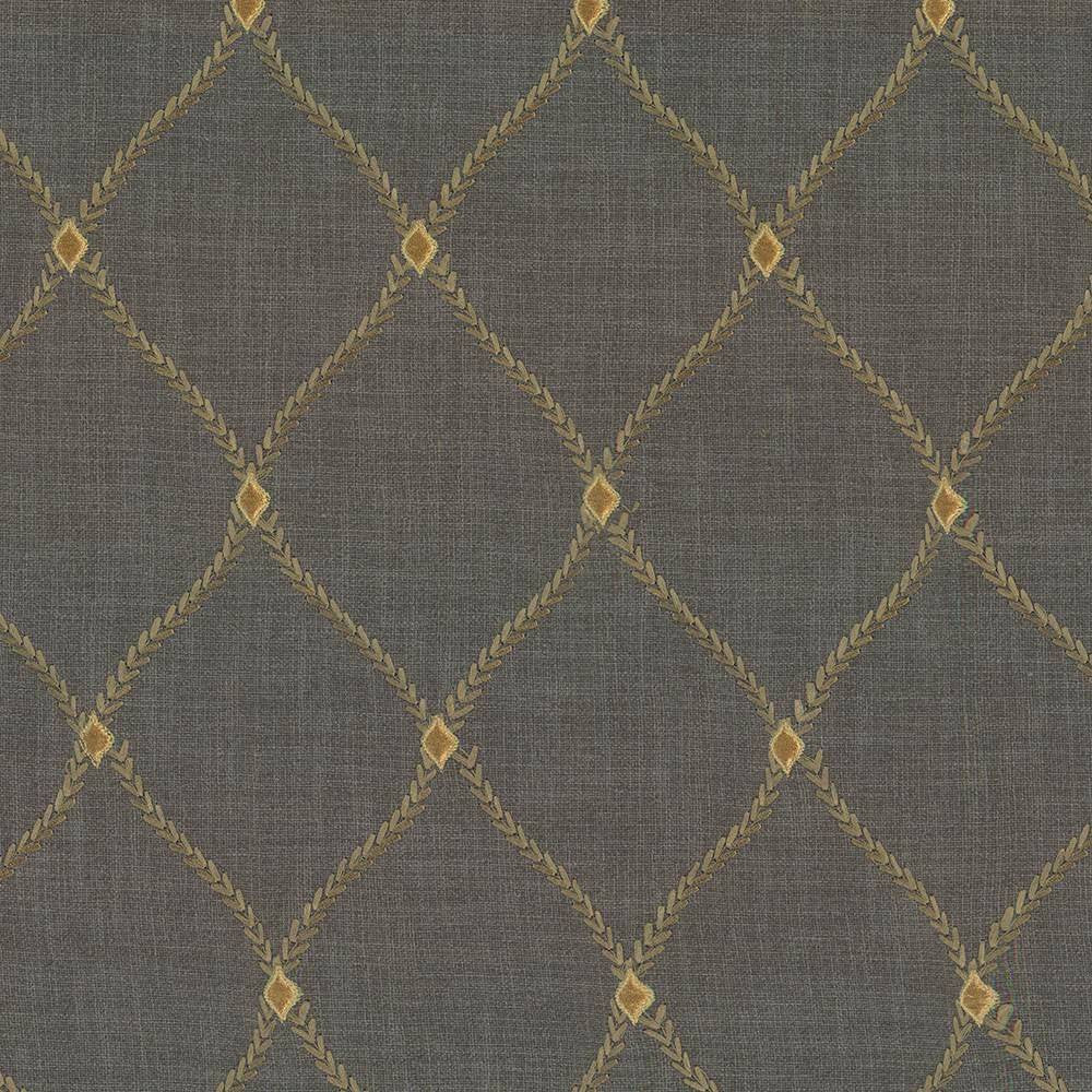 Bluffton Platinum by Kasmir Fabric 1438 100% Polyester Embroidery Contents 100% Rayon INDIA 15,000 Wyzenbeek Double Rubs H: 4 2/8 inches, V:6 1/8 inches 54 - 55 - Fabric Carolina - Kasmir