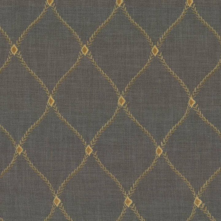 Bluffton Platinum by Kasmir Fabric 1438 100% Polyester Embroidery Contents 100% Rayon INDIA 15,000 Wyzenbeek Double Rubs H: 4 2/8 inches, V:6 1/8 inches 54 - 55 - Fabric Carolina - Kasmir