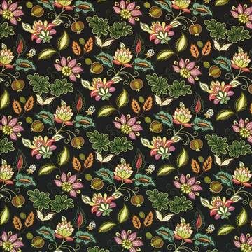 Bluffview Park Amazon by Kasmir Fabric 1399 100% Cotton PAKISTAN Not Tested H: 18 inches, V: 18 inches 54 - 55 - Fabric Carolina - Kasmir