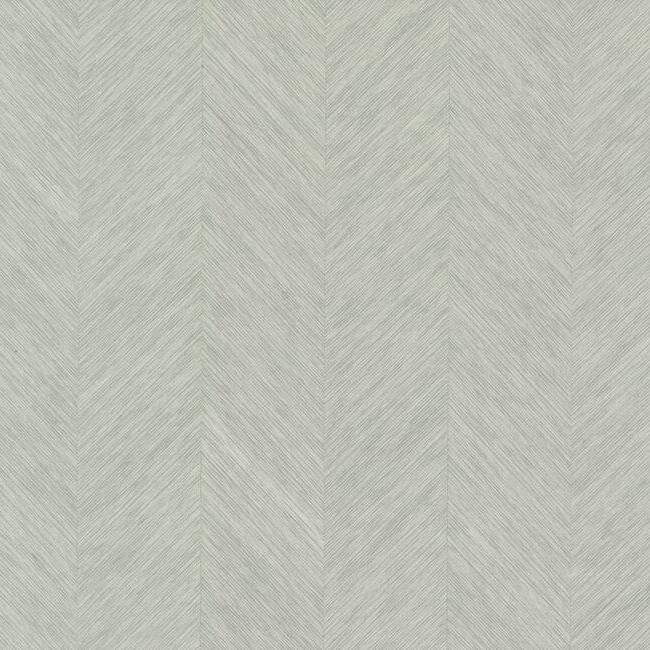 Chevron Grey Metallic Wallpaper by Antonina Vella