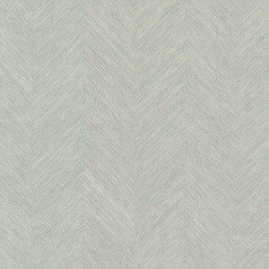 Chevron Grey Metallic Wallpaper by Antonina Vella