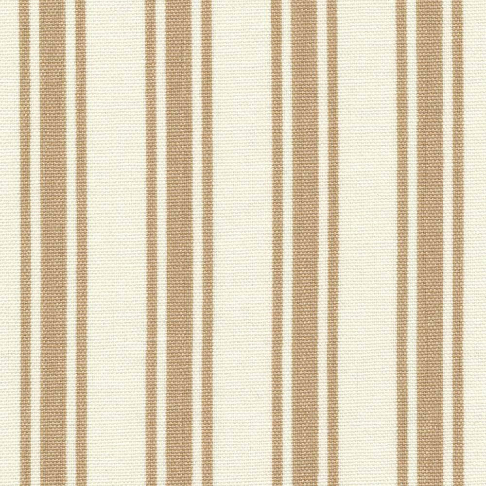 Boardwalk Stripe Camel by Kasmir Fabric 1391 100% Cotton KOREA 12,000 Wyzenbeek Double Rubs H: 3 6/8 inches, V:N/A 54 - 55 - Fabric Carolina - Kasmir