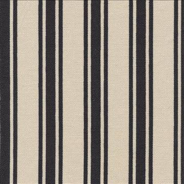 Boardwalk Stripe Onyx by Kasmir Fabric 1391 100% Cotton KOREA 12,000 Wyzenbeek Double Rubs H: 3 6/8 inches, V: N/A 54 - 55 - Fabric Carolina - Kasmir