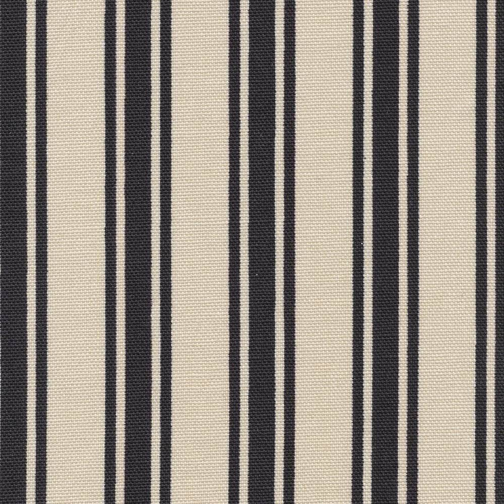 Boardwalk Stripe Onyx by Kasmir Fabric 1391 100% Cotton KOREA 12,000 Wyzenbeek Double Rubs H: 3 6/8 inches, V:N/A 54 - 55 - Fabric Carolina - Kasmir