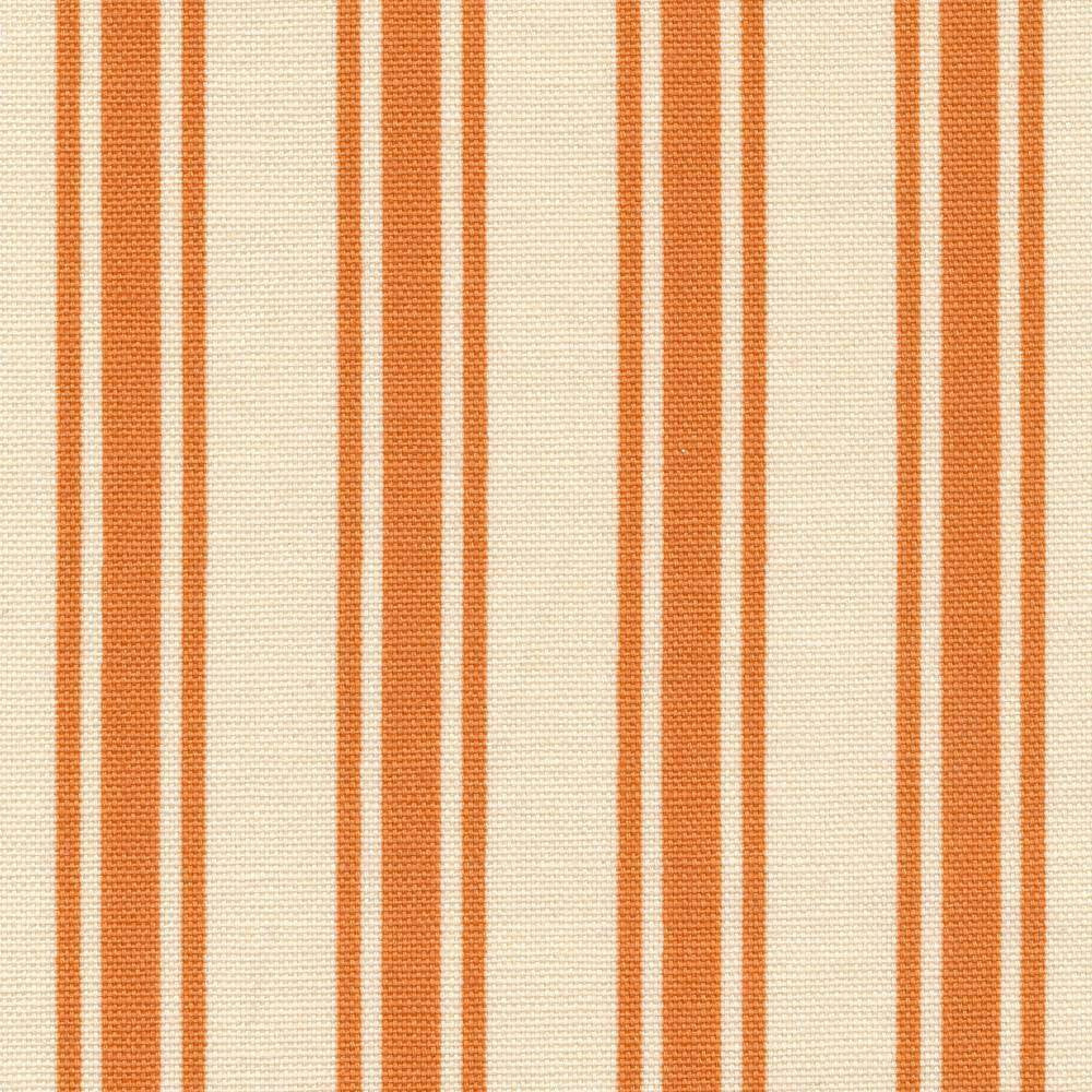 Boardwalk Stripe Persimmon by Kasmir Fabric 1391 100% Cotton KOREA 12,000 Wyzenbeek Double Rubs H: 3 6/8 inches, V:N/A 54 - 55 - Fabric Carolina - Kasmir