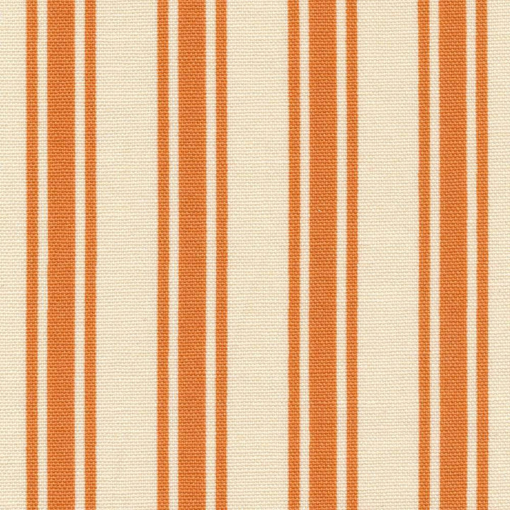 Boardwalk Stripe Persimmon by Kasmir Fabric 1391 100% Cotton KOREA 12,000 Wyzenbeek Double Rubs H: 3 6/8 inches, V:N/A 54 - 55 - Fabric Carolina - Kasmir