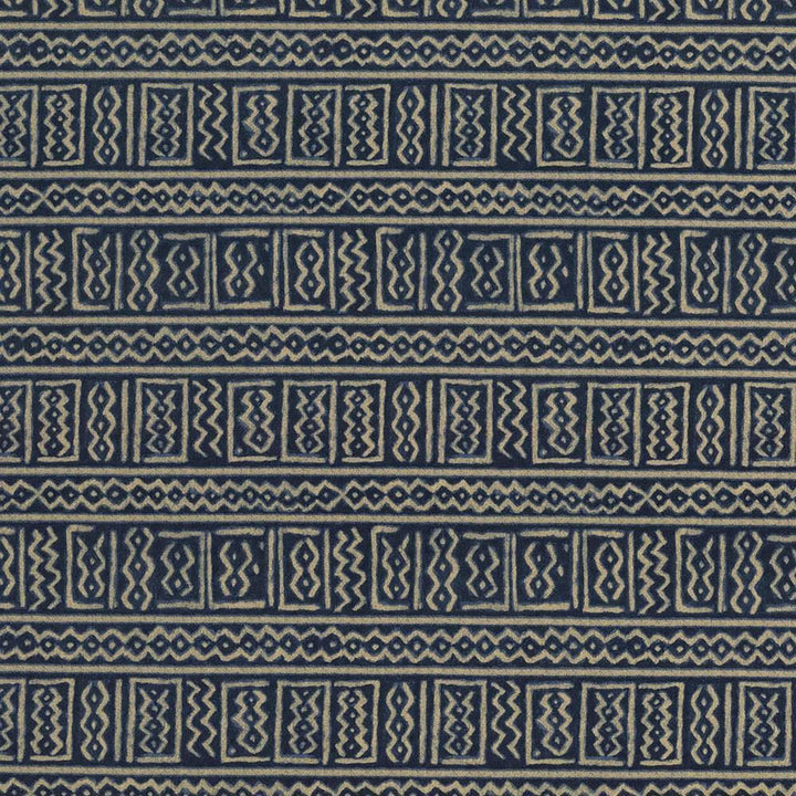Bogolanfini Indigo by Kasmir Fabric 5065 100% Cotton
 TURKMENISTAN 15,000 Wyzenbeek Double Rubs </p><p>Repeat: Horizontal: 13 4/8 inches and Vertical: 13 4/8 inches 54 - Fabric Carolina -
