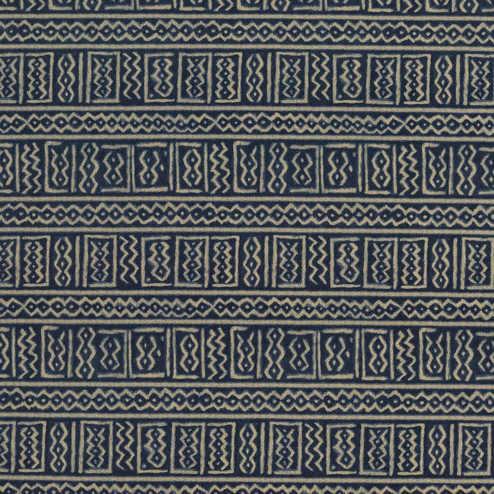 Bogolanfini Indigo by Kasmir Fabric 5065 100% Cotton
 TURKMENISTAN </p><p>Repeat: Horizontal: 13 4/8 inches and Vertical: 13 4/8 inches 54 - 55 - Fabric Carolina -