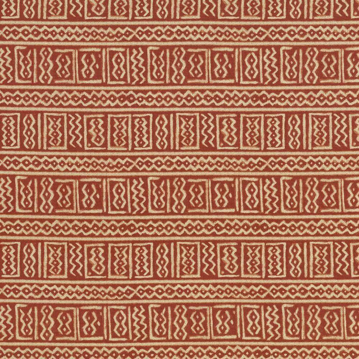 Bogolanfini Pimento by Kasmir Fabric 5063 100% Cotton TURKMENISTAN 15,000 Wyzenbeek Double Rubs H: 13 4/8 inches, V:13 4/8 inches 54 - 55 - Fabric Carolina - Kasmir
