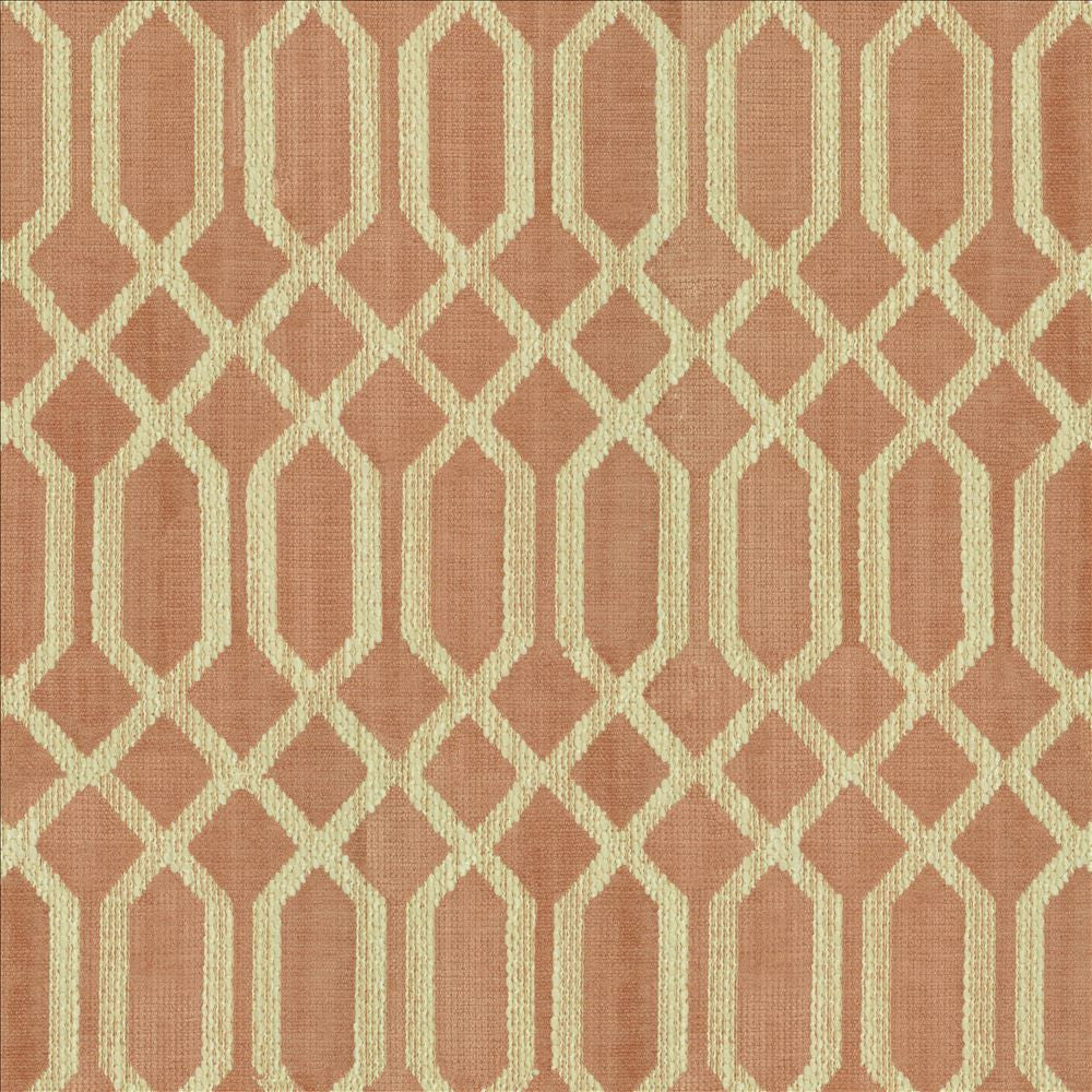 Bonafide Pink by Kasmir Fabric 1452 54% Acrylic
41% Polyester
5% Viscose
 TURKEY 45,000 Martindale Cycles Horizontal: 2 2/8 inches and Vertical: 6 6/8 inches 54 - Fabric Carolina -