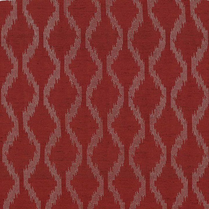 Bonju Ikat Chili by Kasmir Fabric 5071 100% Polyester Embroidery 100% Polyester CHINA Not Tested Horizontal: 3 7/8 inches and Vertical: 5 6/8 inches 53 - 58 - Fabric Carolina -