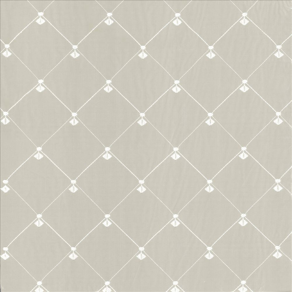 Borderline Champagne  by Kasmir Fabric See sample 100% Polyester
 TURKEY Not Tested </p><p>Repeat: Horizontal: 4 3/8 inches and Vertical: 4 3/8 inches 59  - Fabric Carolina -