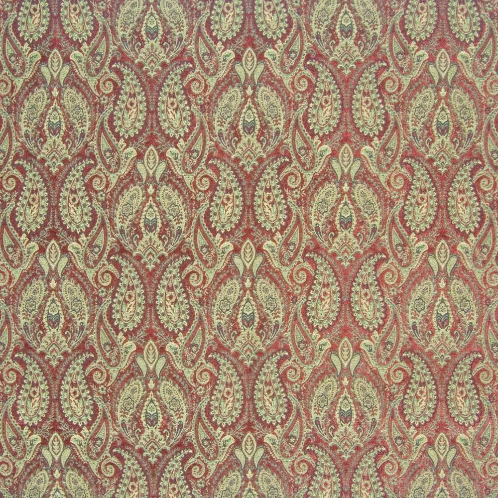 Borgata Paisley Sienna by Kasmir Fabric 1389 67% Viscose
24% Polyester
9% Cotton
 CHINA 12,000 Wyzenbeek Double Rubs Horizontal: 13 4/8 inches and Vertical: 12 4/8 inches 54 - Fabric Carolina -