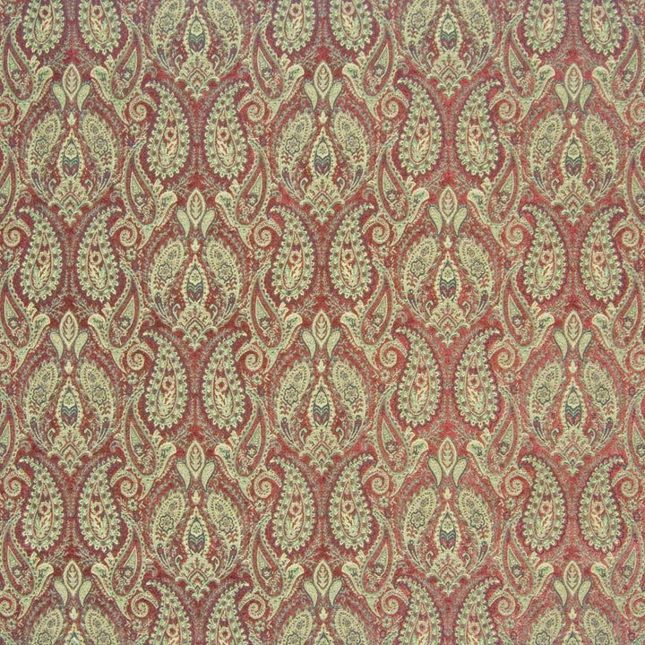 Borgata Paisley Sienna by Kasmir Fabric 1389 67% Viscose 24% Polyester 9% Cotton CHINA 12,000 Wyzenbeek Double Rubs H: 13 4/8 inches, V:12 4/8 inches 54 - 56 - Fabric Carolina - Kasmir