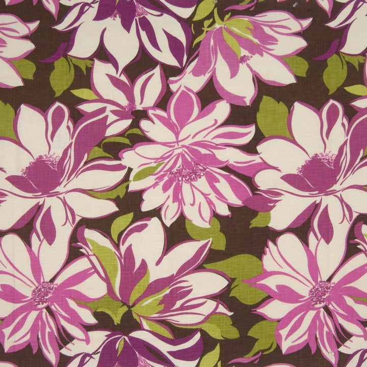 Bossa Nova Fuchsia by Kasmir Fabric 1367 55% Rayon
45% Linen
 CHINA </p><p>Repeat: Horizontal: 54 inches and Vertical: 36 inches 54 - 57 - Fabric Carolina -