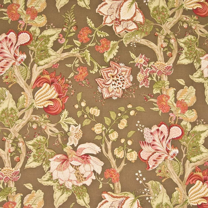 Botanica Coffee  by Kasmir Fabric See sample 100% Cotton
 USA 15,000 Wyzenbeek Double Rubs </p><p>Repeat: Horizontal: 54 inches and Vertical: 36 inches 54  - Fabric Carolina -