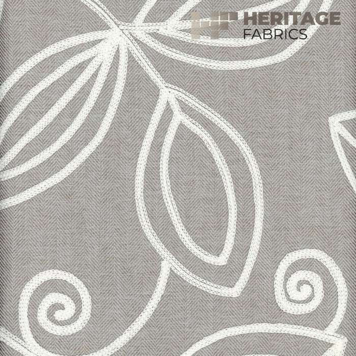 Botanique Blue Mist by Heritage Fabric - 100% Polyester India 12,000 Horizontal: 18" and Vertical: 9.5" 54" - Fabric Carolina -
