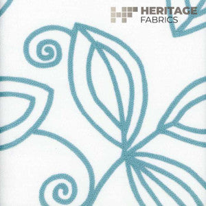 Botanique Turquoise by Heritage Fabric