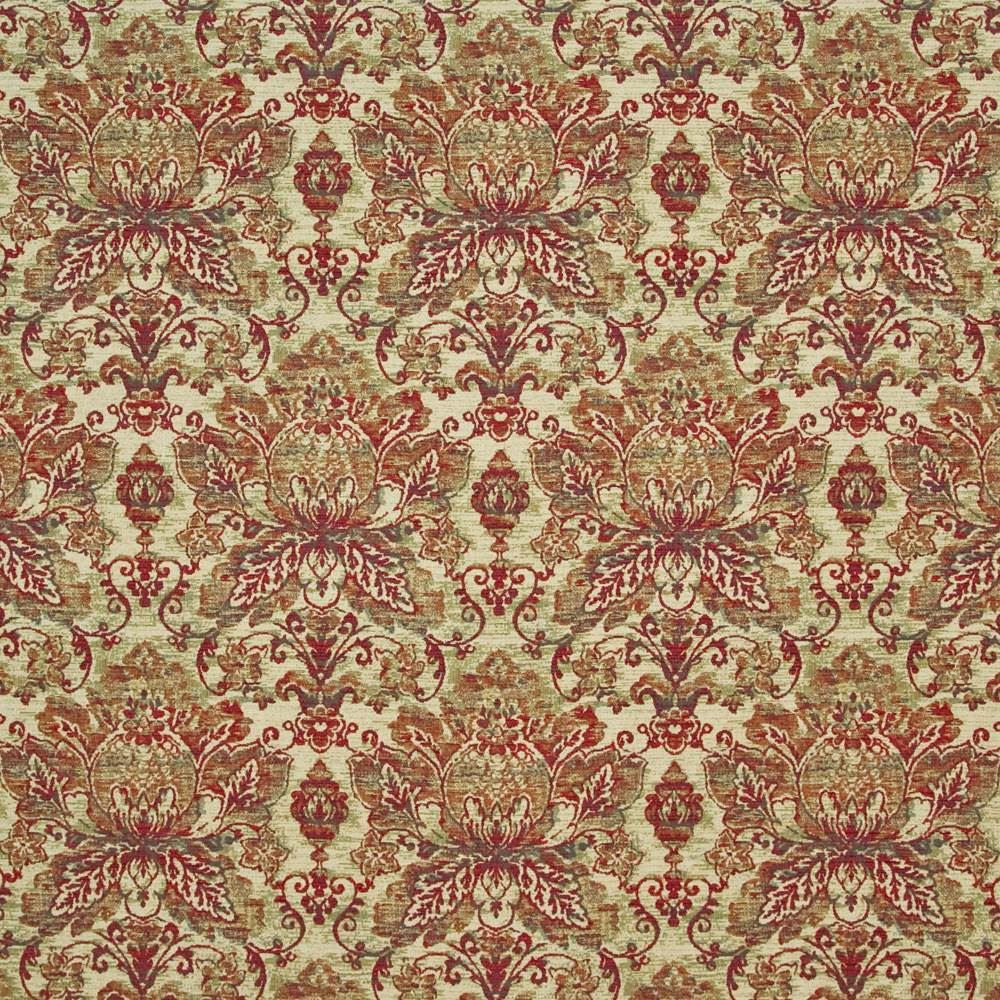 Bouchard Damask Mulled Wine by Kasmir Fabric 1397 51% Cotton
34% Polyester
15% Rayon
 CHINA 15,000 Wyzenbeek Double Rubs Horizontal: 14 inches and Vertical: 22 6/8 inches 55 - Fabric Carolina -