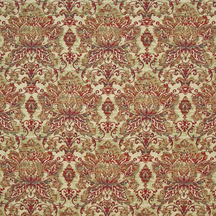 Bouchard Damask Mulled Wine by Kasmir Fabric 1397 51% Cotton 34% Polyester 15% Rayon CHINA 15,000 Wyzenbeek Double Rubs Horizontal: 14 inches and Vertical: 22 6/8 inches 55 - 56 - Fabric Carolina -
