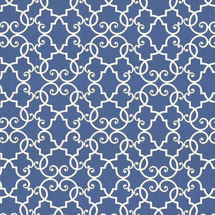 Bouley Marine by Kasmir Fabric 5072 100% Cotton TURKMENISTAN 15,000 Wyzenbeek Double Rubs H: 13 4/8 inches, V:13 4/8 inches 54 - 55 - Fabric Carolina - Kasmir