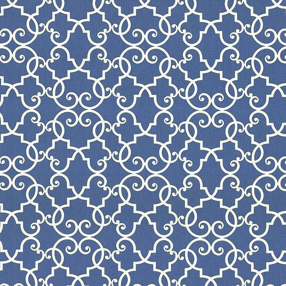 Bouley Marine by Kasmir Fabric 5065 100% Cotton TURKMENISTAN 15,000 Wyzenbeek Double Rubs H: 13 4/8 inches, V:13 4/8 inches 54 - 55 - Fabric Carolina - Kasmir