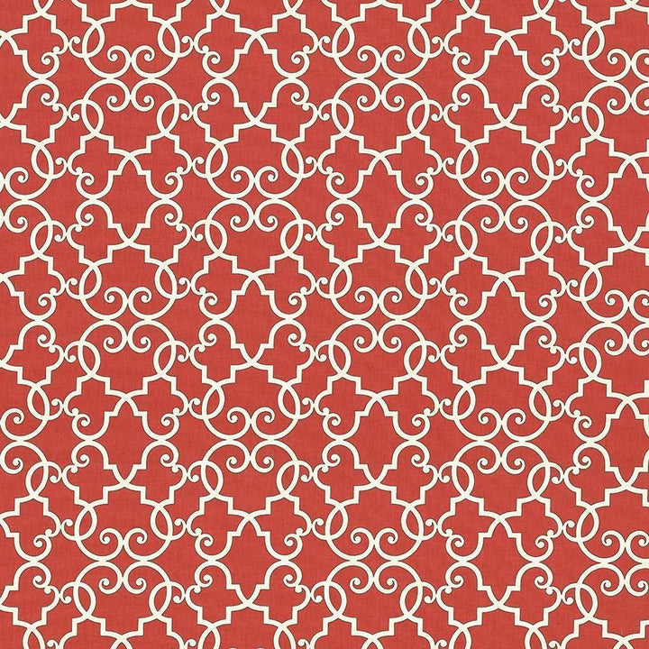 Bouley Tomato by Kasmir Fabric 5064 100% Cotton TURKMENISTAN 15,000 Wyzenbeek Double Rubs H: 13 4/8 inches, V:13 4/8 inches 54 - 55 - Fabric Carolina - Kasmir