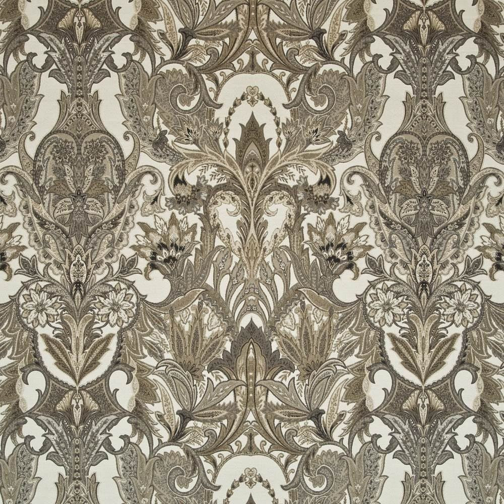 Bowerman Paisley Driftwood by Kasmir Fabric 1407 71% Rayon
29% Polyester
 CHINA </p><p>Repeat: Horizontal: 29 4/8 inches and Vertical: 31 4/8 inches 57 - Fabric Carolina -