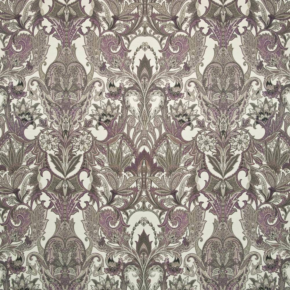 Bowerman Paisley Violet by Kasmir Fabric 1407 71% Rayon 29% Polyester CHINA 69,000 Wyzenbeek Double Rubs H: 29 4/8 inches, V:31 4/8 inches 57 - Fabric Carolina - Kasmir