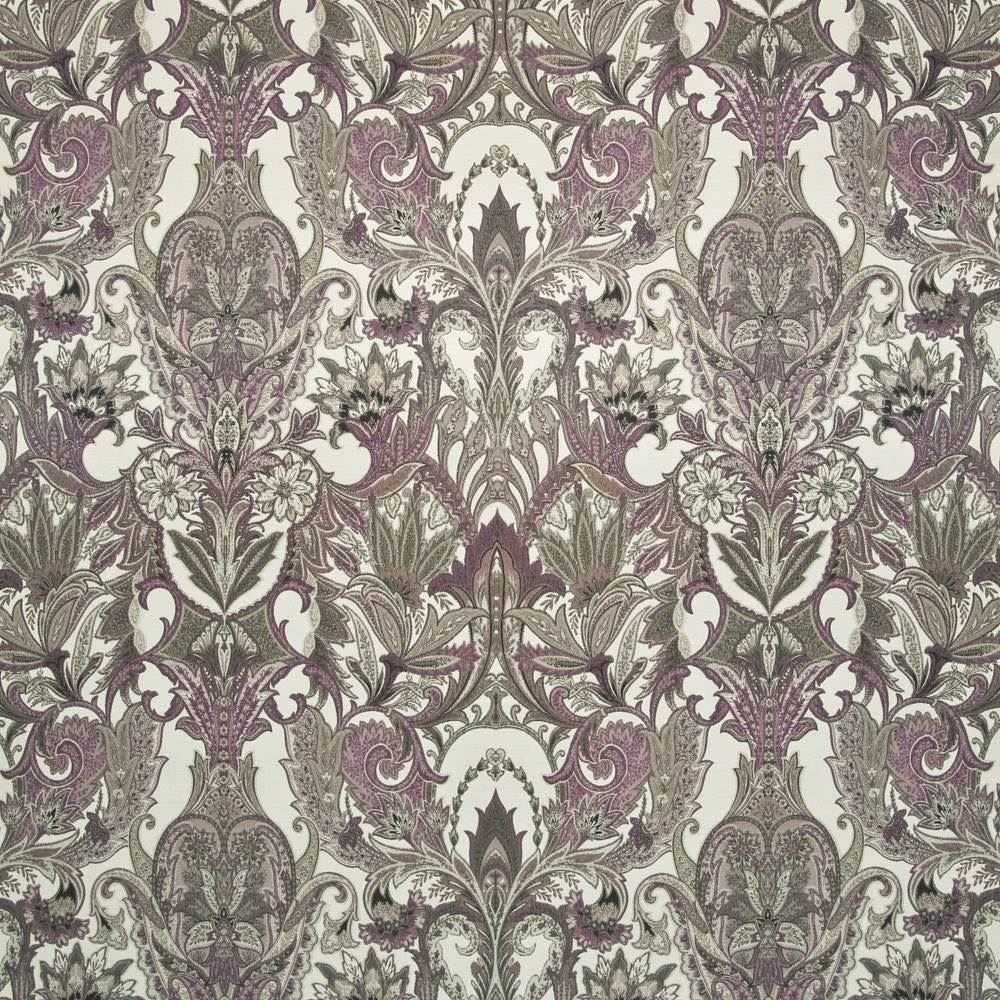 Bowerman Paisley Violet  by Kasmir Fabric See sample 71% Rayon
29% Polyester
 CHINA 69,000 Wyzenbeek Double Rubs </p><p>Repeat: Horizontal: 29 4/8 inches and Vertical: 31 4/8 inches 57  - Fabric Carolina -