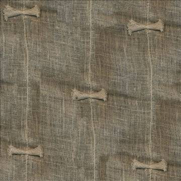 Bowtie Flax by Kasmir Fabric 1374 100% Linen INDIA Not Tested H: 6 inches, V: 6 4/8 inches 54 - Fabric Carolina - Kasmir
