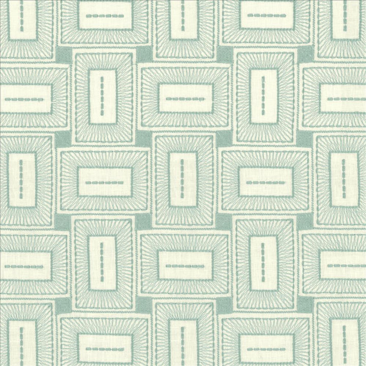 Box Office Aqua by Kasmir Fabric 1464 55% Polyester
42% Cotton
3% Linen
 INDIA 50,000 Wyzenbeek Double Rubs Horizontal: 7 2/8 inches and Vertical: 7 6/8 inches 54 - Fabric Carolina -