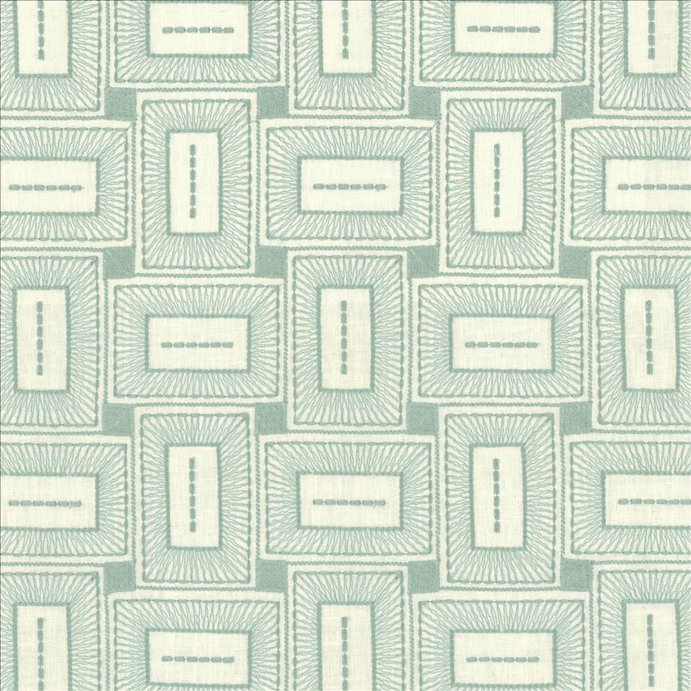 Box Office Aqua by Kasmir Fabric 1464 55% Polyester
42% Cotton
3% Linen
 INDIA 50,000 Wyzenbeek Double Rubs </p><p>Repeat: Horizontal: 7 2/8 inches and Vertical: 7 6/8 inches 52 - Fabric Carolina -