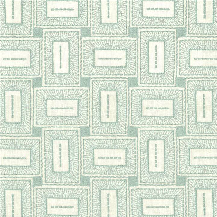 Box Office Aqua by Kasmir Fabric 1464 55% Polyester
42% Cotton
3% Linen
 INDIA </p><p>Repeat: Horizontal: 7 2/8 inches and Vertical: 7 6/8 inches 54 - Fabric Carolina -