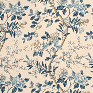 Emperor'S Garden Blue/Cream by G P & J Baker Fabric