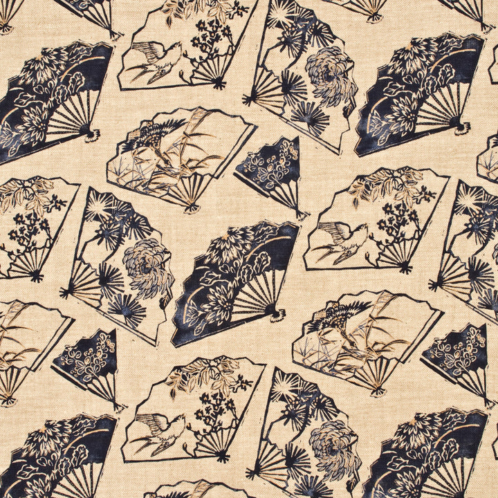 Batik Fans Indigo by G P & J Baker Fabric