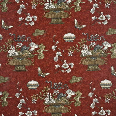 Castleton Crimson/Taupe by G P & J Baker Fabric